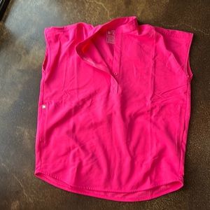 Figs - Rafaela Scrub Top - Limited Edition Color - Shocking Pink - Brand New